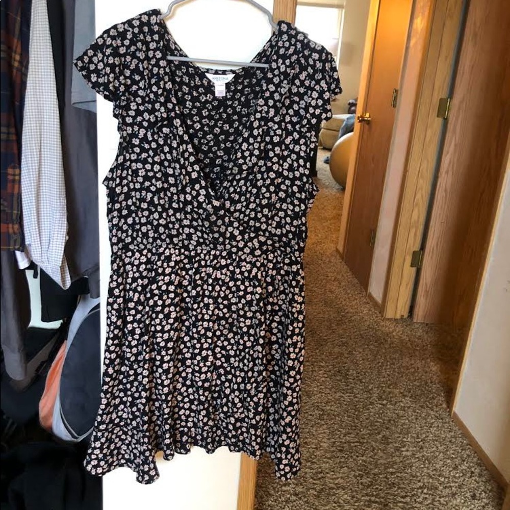 Floral wrap dress